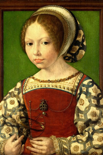 Poster Gossaert Jan Called Mabuse - Young Girl With Astronomic Instrument