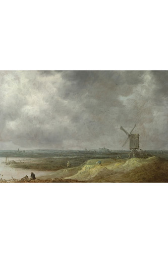 Poster Goyen Jan Van - Windmill By A River