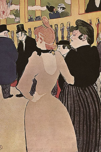 Poster Henri de Toulouse At The Moulin Rouge La Goulue With Her Sister - 1892 - Private Collection