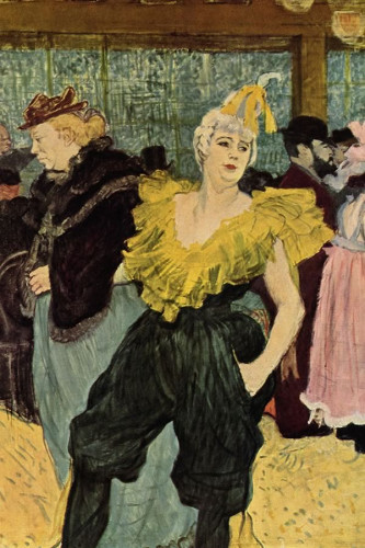 Poster Henri de Toulouse At The Moulin Rouge The Clowness Cha U Kao - 1895 - Musee d'orsay