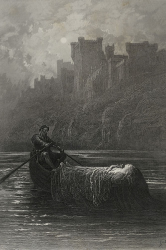 Poster Gustave Doré - Rom Alfred Lord Tennysons Elaine - Obras de Arte