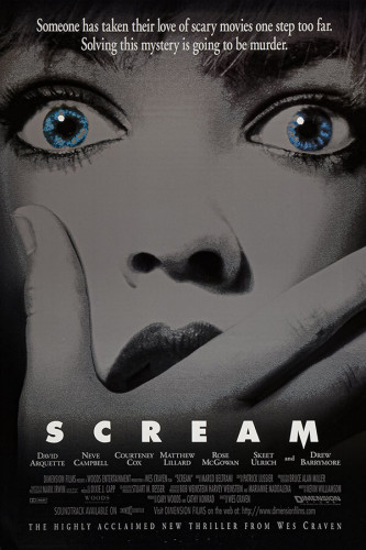 Poster Scream 1996 - Pânico 1996 - Terror - Filmes