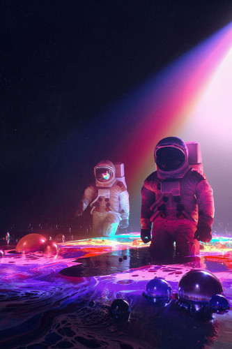 Poster Astronauta - Arte Digital