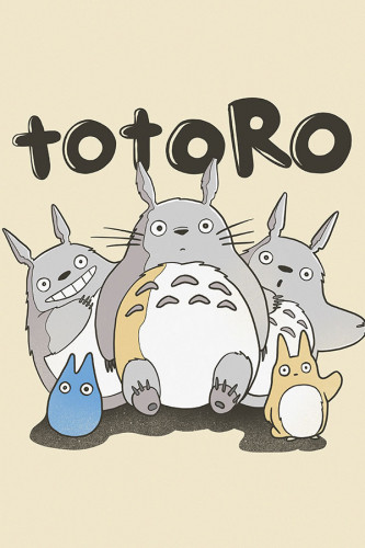 Poster Meu Amigo Totoro - Estudio Ghibli - Filmes
