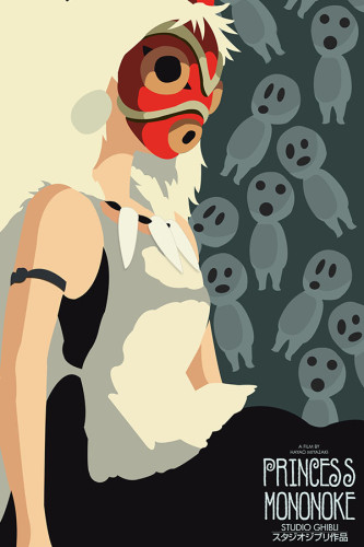Poster Princesa Mononoke - Estudio Ghibli - Filmes