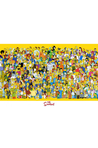 Poster Simpsons Personagens