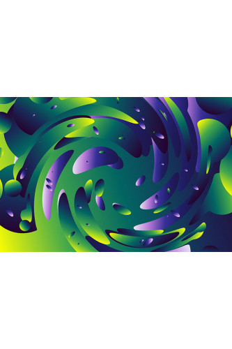 Poster Abstrato - Colorido - Espiral - Colors - Decoração