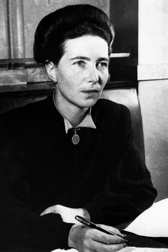 Poster Simone de Beauvoir - Figuras Historicas