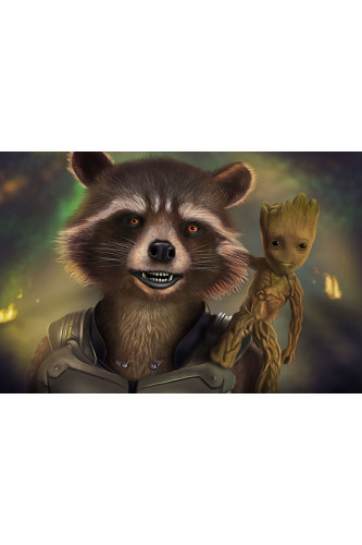 Poster Baby Groot - Guardians Of The Galaxy - Guardiões Da Galaxia - Filmes