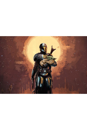 Poster The Mandalorian - Yoda - Séries