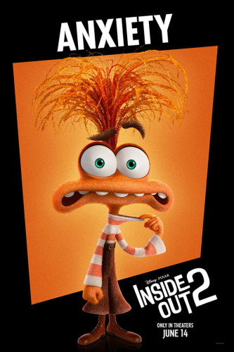 Poster Divertidamente 2 - Ansiedade - Inside Out 2 - Animação - Infantil - Filmes