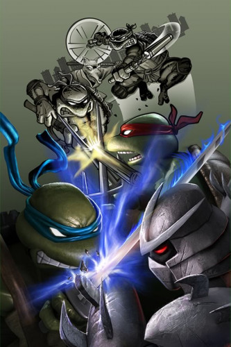 Poster Game Teenage Mutant Ninja Turtles Smash Up