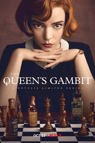 Poster Gambito da Rainha - Queen’s Gambit - Queens Gambit Séries Seriados