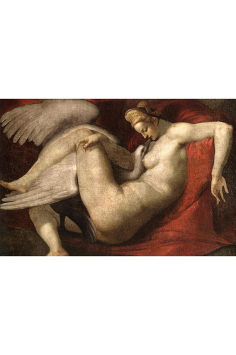 Poster Michelangelo - Buonarroti Leda and The Swan - Obras de Arte