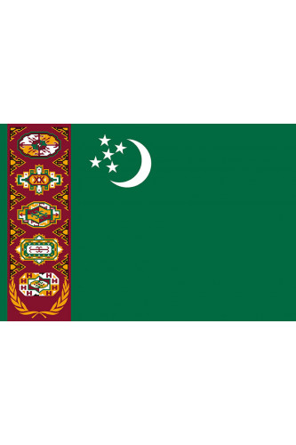 Poster Bandeira Turcomenistão