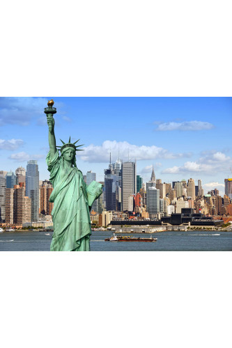 Poster New York - Nova Iorque - Estátua da Liberdade - Paisagens