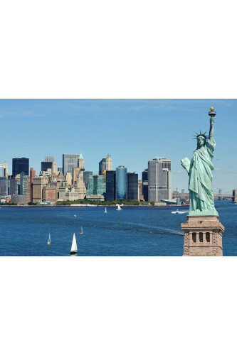 Poster New York - Nova Iorque - Estátua da Liberdade - Paisagens