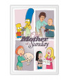 Poster Family Guy, Simpsons, King Of The Hill, American Dad