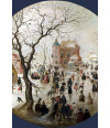 Poster Avercamp Hendrick - A Winter Scene With Skaters Near A Castle