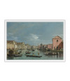 Poster Bellotto Bernardo - Venice - The Grand Canal Facing Santa Croce
