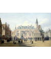 Poster Berckheyde Gerrit Adriaensz - The Market Place And Town Hall Haarlem
