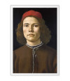 Poster Botticelli Sandro - Portrait Of A Young Man3