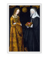 Poster Cranach Lucas The Elder - Saints Christina And Ottilia