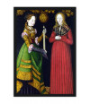 Poster Cranach Lucas The Elder - Saints Genevieve And Apollonia