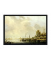 Poster Cuyp Aelbert - A River Scene With distant Windmills
