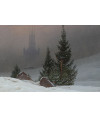 Poster Friedrich Caspar david - Winter Landscape With Church