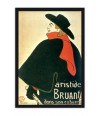 Poster Henri de Toulouse Aristide Bruant dans Son Cabaret - 1893 - San diego Museum Of Art