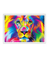Poster Leão - Coleção Colors - Animais