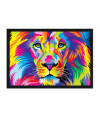 Poster Leão - Coleção Colors - Animais