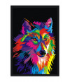 Poster Lobo - Coleção Colors - Animais