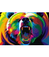 Poster Urso - Coleção Colors - Animais