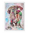 Poster Elefante - Coleção Colors - Animais