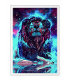 Poster Leão  - Coleção Colors - Animais