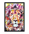 Poster Leão  - Coleção Colors - Animais