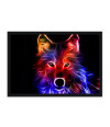 Poster Lobo  - Coleção Colors - Animais