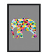 Poster Elefante - Animais - Geométrico - Abstrato