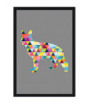 Poster Cachorro - Animais - Geométrico - Abstrato