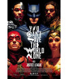 Poster You Cant Save The World Alone - Justice League - Liga Da Justiça