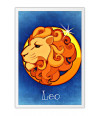 Poster Leão - Zodíaco - Signos