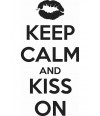 Poster Colecao Keep Calm And Kiss On