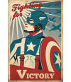 Poster Capitão América Retrô