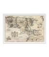 Poster Middle Earth Map - Mapa da Terra Média - Hobbit - Mapas