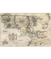 Poster Middle Earth Map - Mapa da Terra Média - Hobbit - Mapas