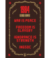 Poster 1984 George Orwell - War Is Peace Freedom Is Slavery