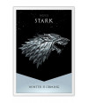Poster Casa Stark - Game Of Thrones - Séries