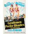 Poster Gentlemen Prefer Blondes - Os Homens Preferem As Loiras - Marilyn Monroe - Vintage - Filmes